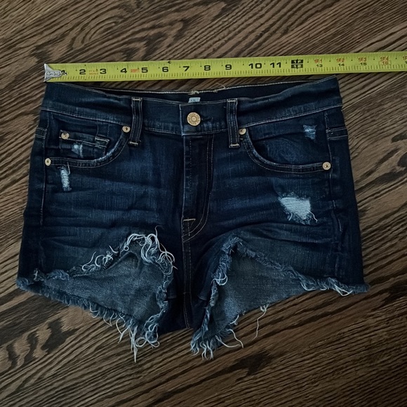 7 for all mankind denim cutoff shorts - Picture 8 of 8
